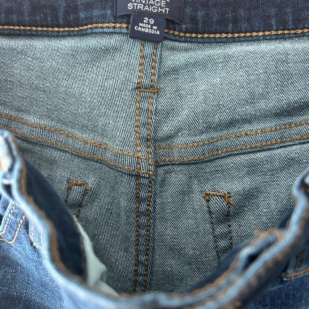 J. Crew High Rise Vintage Straight Jeans Size 29 - Picture 2 of 4